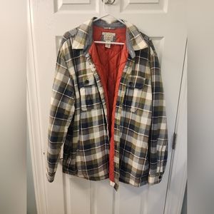 L.L.Bean Primaloft shirt jacket/filling/plaid pattern Size XL